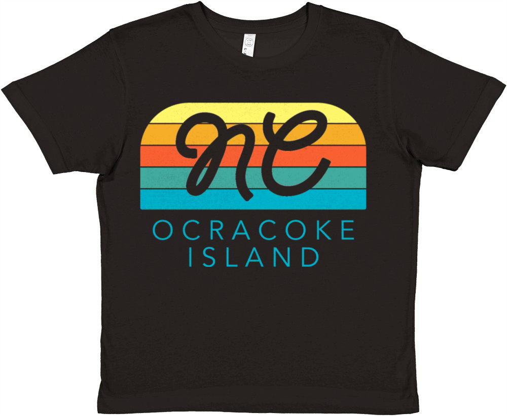 Ocracoke Island Sunrise Summer Vacation In Nc Premium Kids Crewneck T-shirt
