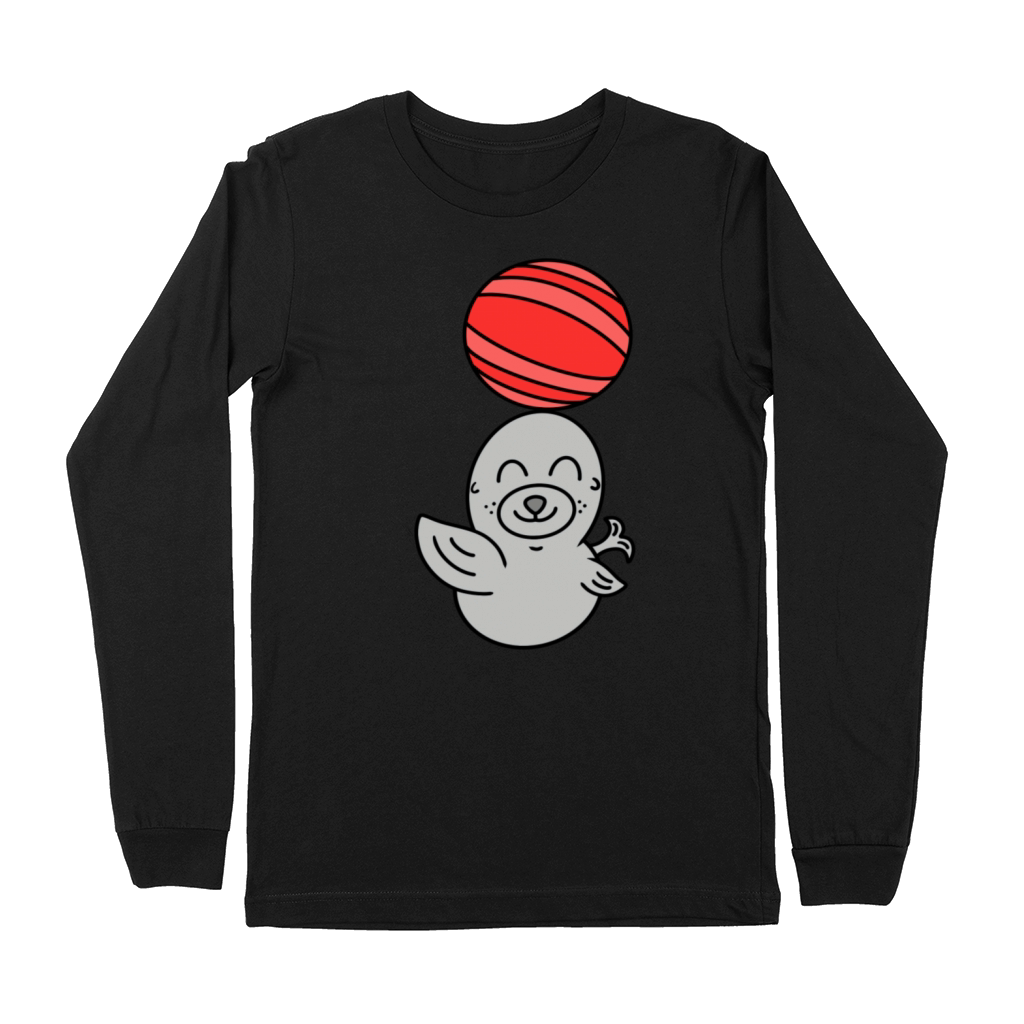 Cute Baby Sea Lion With Ball Premium Long Sleeve