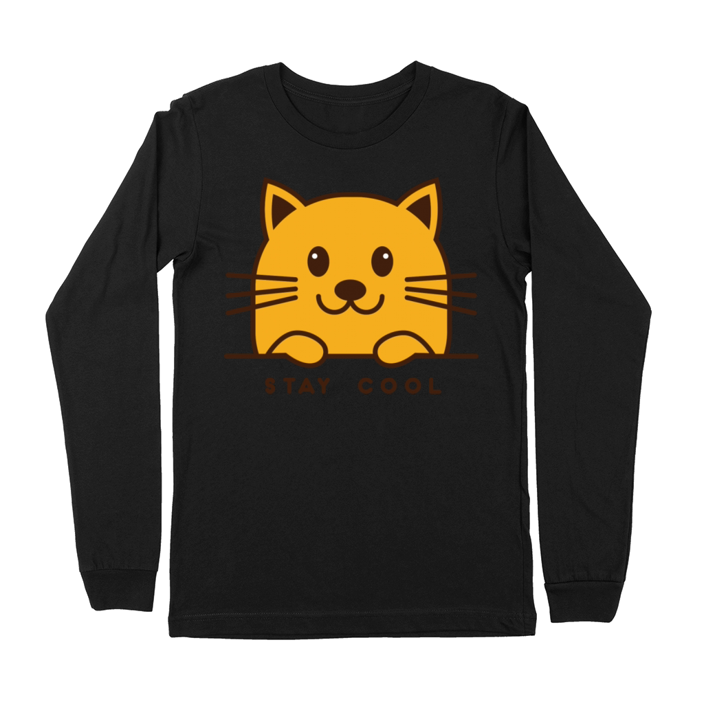 Stay Cool Funny Cat Premium Long Sleeve
