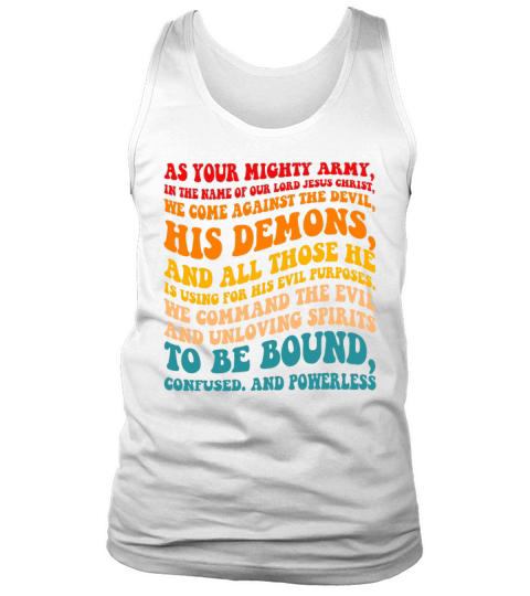 As Your Mighty Army In The Nam Of Our Lord Jesus Tank Top Unisex