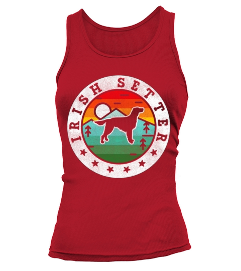 Irish Setter Dog Summer Vintage Tank top Woman