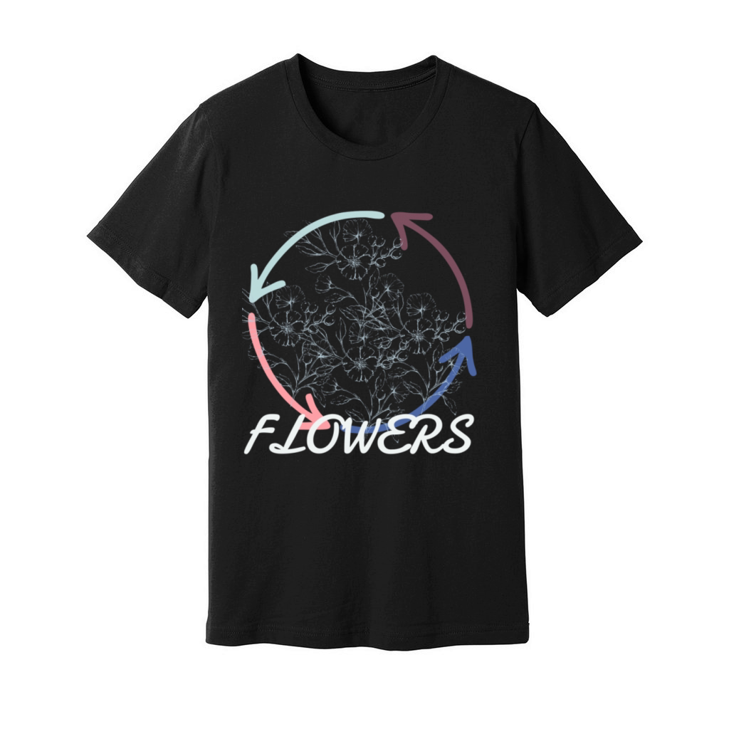 Flowers Colorful Unisex Jersey Tee