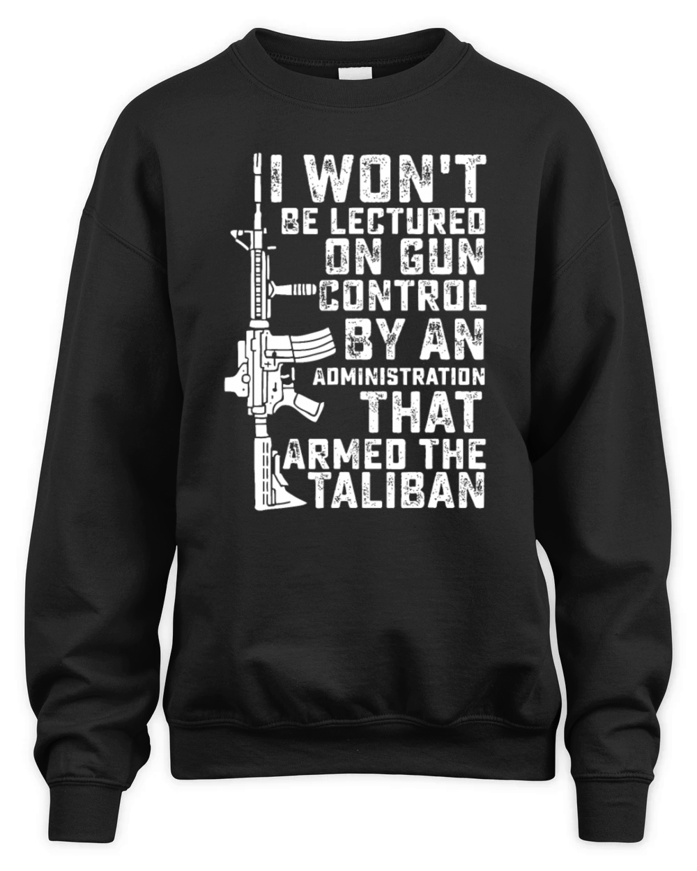 I Wont Be Lectured On Gun Control By An Administr Unisex Premium Crewneck Sweatshirt