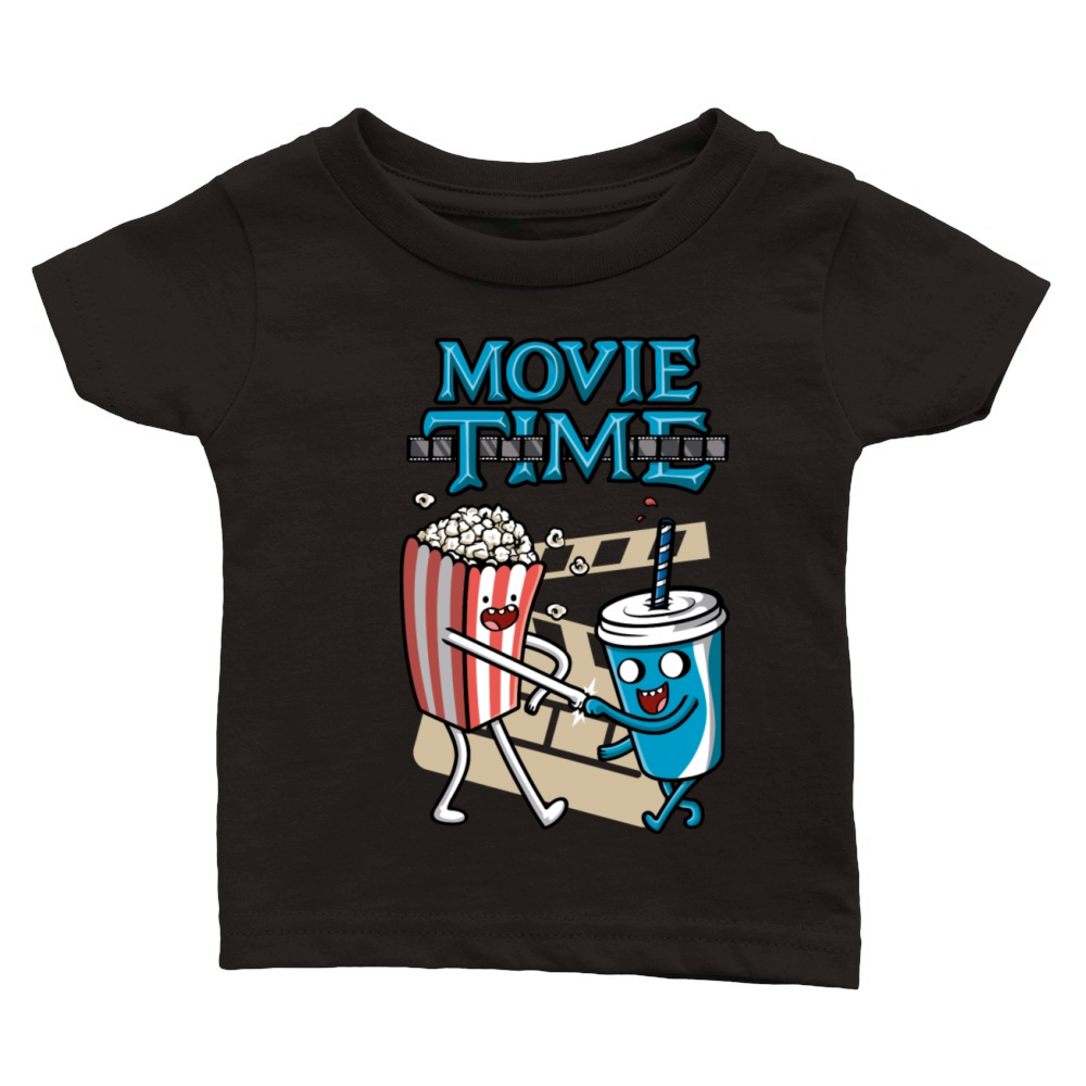 Movie Time Classic Baby Crewneck T-shirt