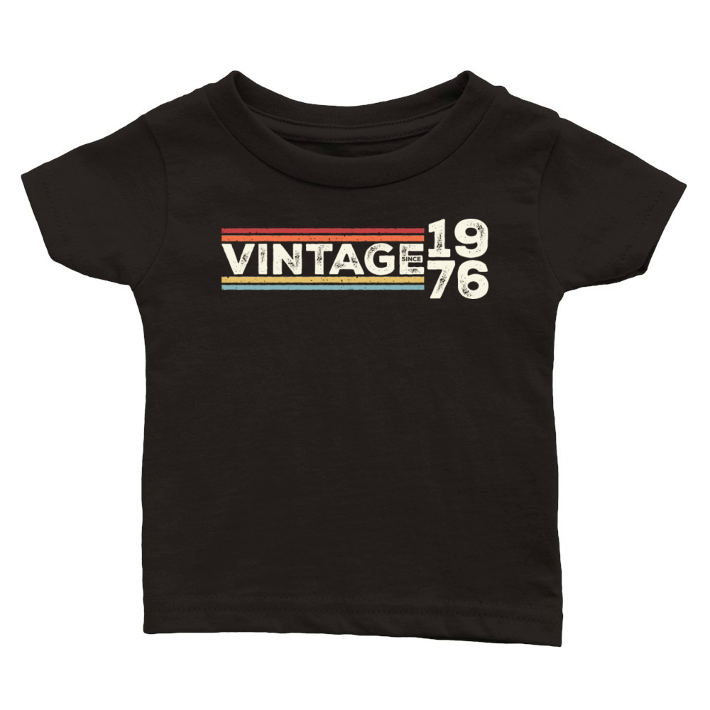 Vintage 1976 Gifts Legend for 47 Years Old - 47th Classic Baby Crewneck T-shirt