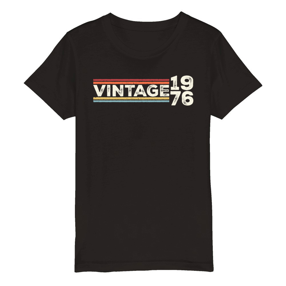 Vintage 1976 Gifts Legend for 47 Years Old - 47th Organic Kids Crewneck T-shirt