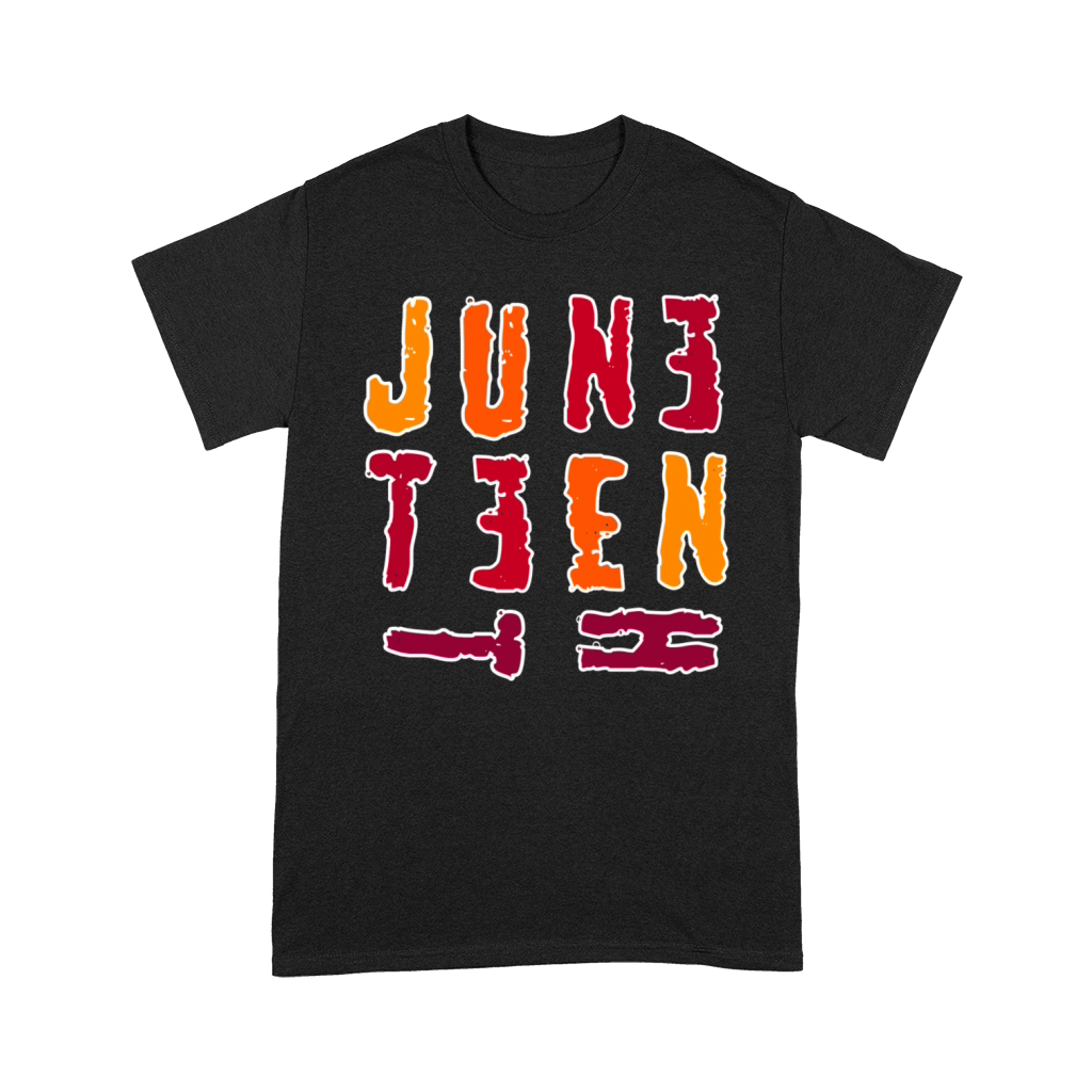 Fun juniteenth week appreciation colorful letters Premium T-shirt