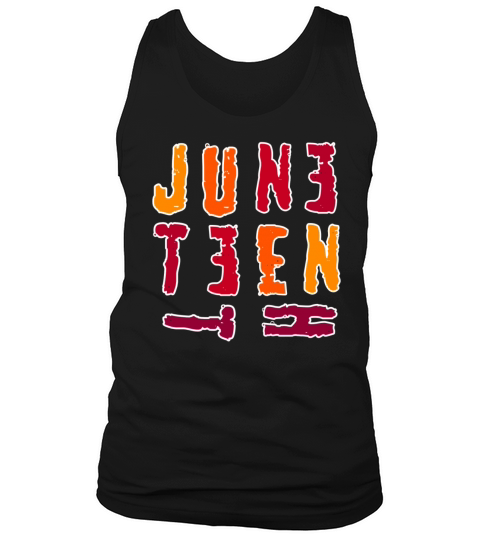 Fun juniteenth week appreciation colorful letters Tank Top Unisex