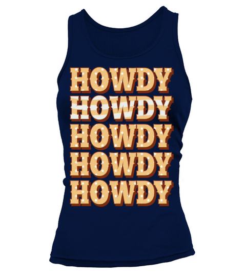Vintage Howdy Southern Saying Country Lover Tank top Woman