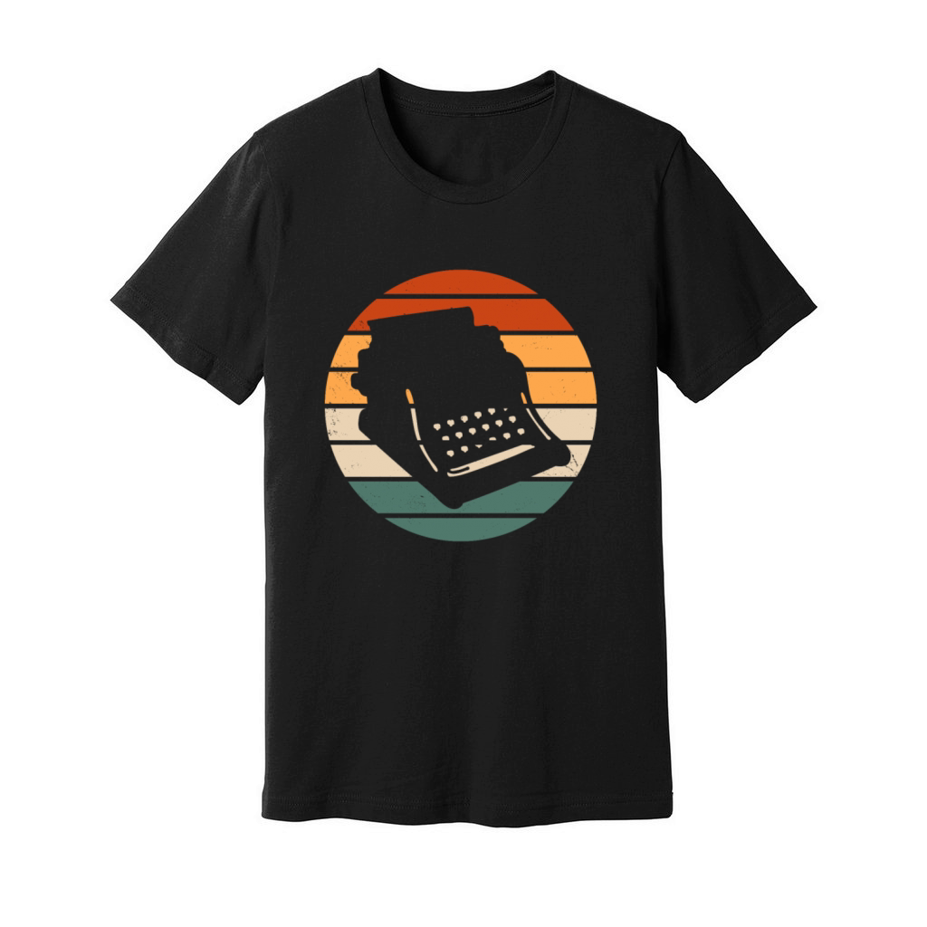 Retro Mechanical Typewriter Outfit Unisex Jersey Tee
