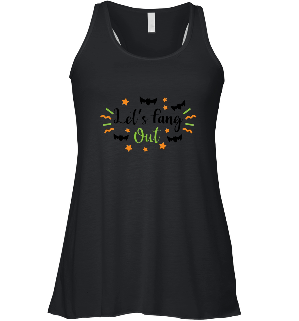 Lets Fang Out Halloween Shirt For October 31st Women's Flowy Tank Top