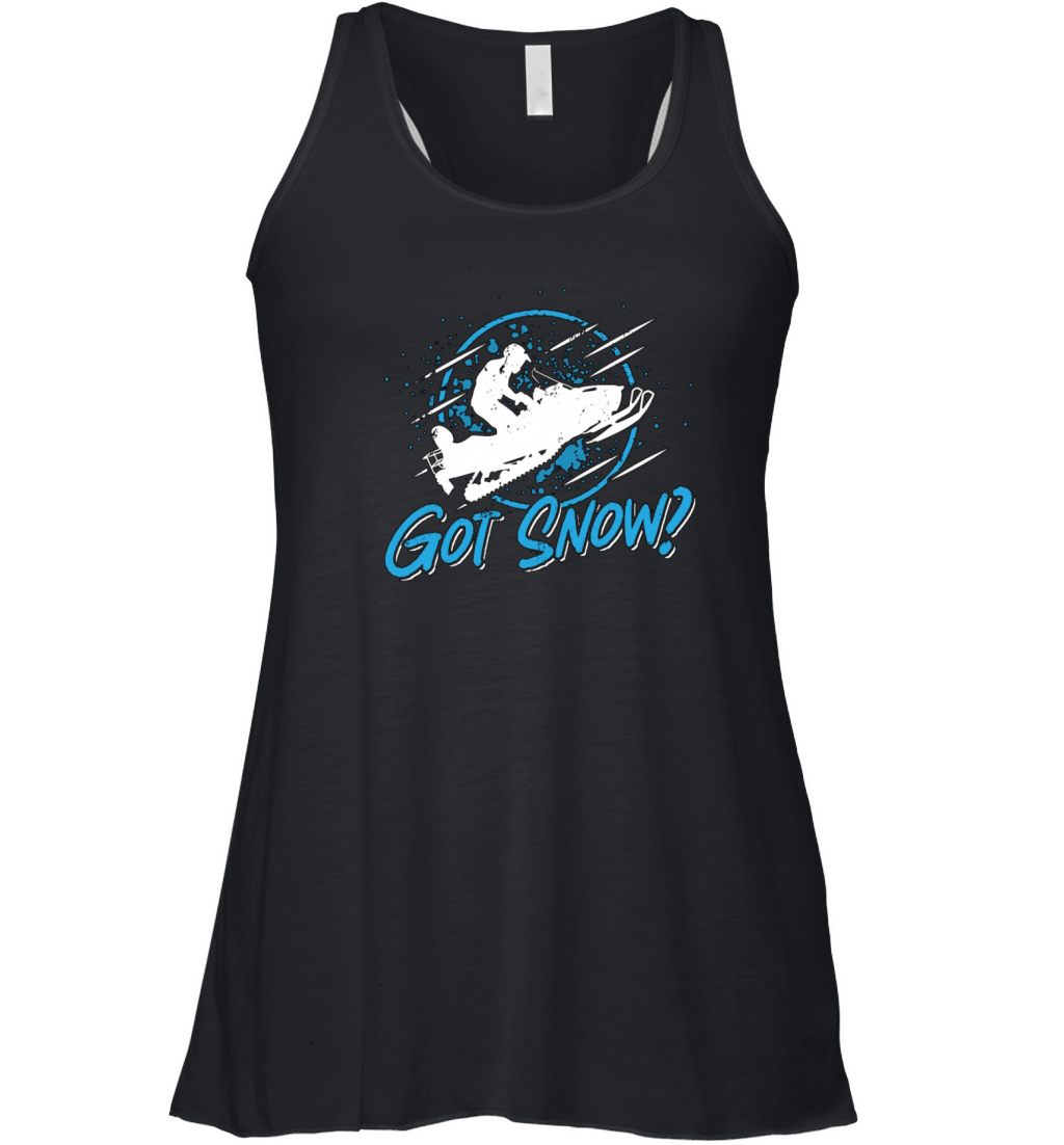 Snowmobile Racing Got Snow Winter Sports Lovers Women's Flowy Tank Top