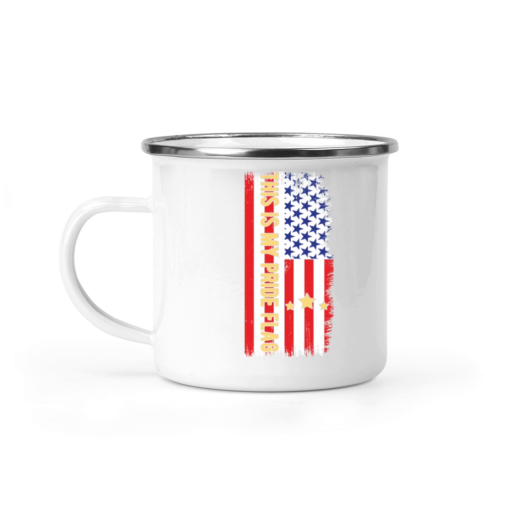 This Is My Pride Flag 4th Of July Camping Mug