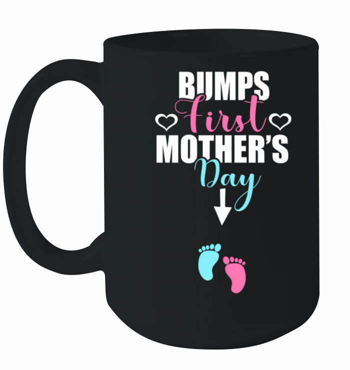 Pregnant Mom Bumps First MotherS Day For Ceramic Mug
