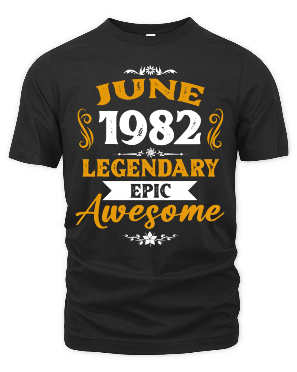 June 1982 Legendary Birthday Present Organic Unisex T-shirt