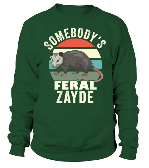 Somebodys Feral Zayde Yiddish Grandpa Retro Sweatshirt Unisex