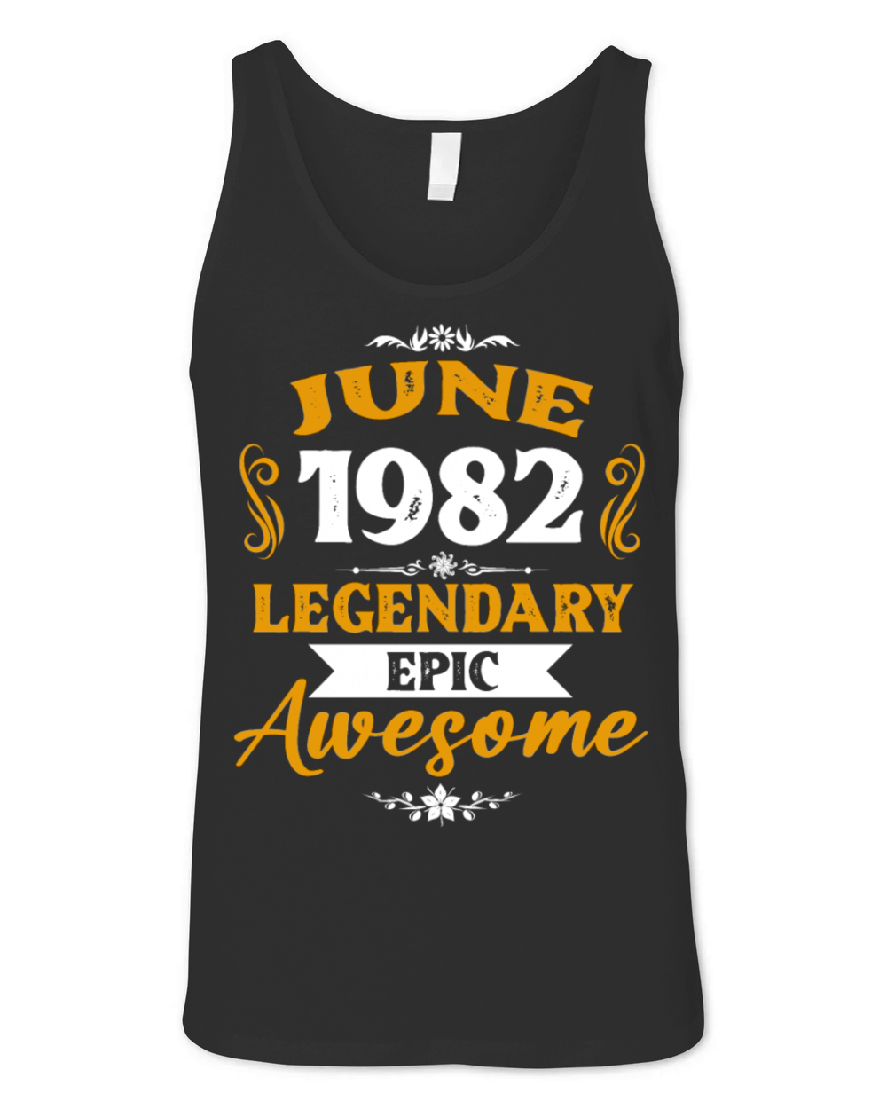 June 1982 Legendary Birthday Present Unisex Jersey Tank