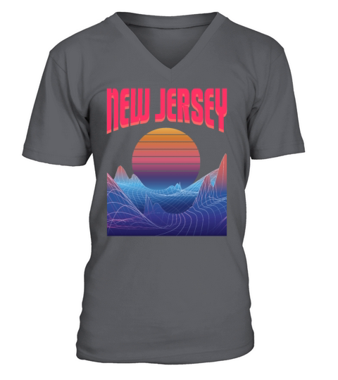 New Jersey Usa Staate V-Neck T-shirt