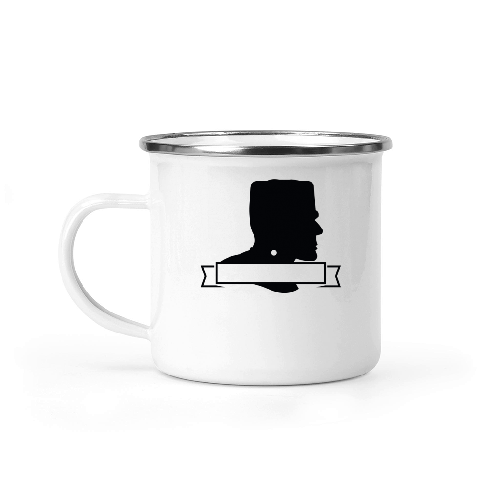 HALLOWEEN BADGE FRANK MID Camping Mug