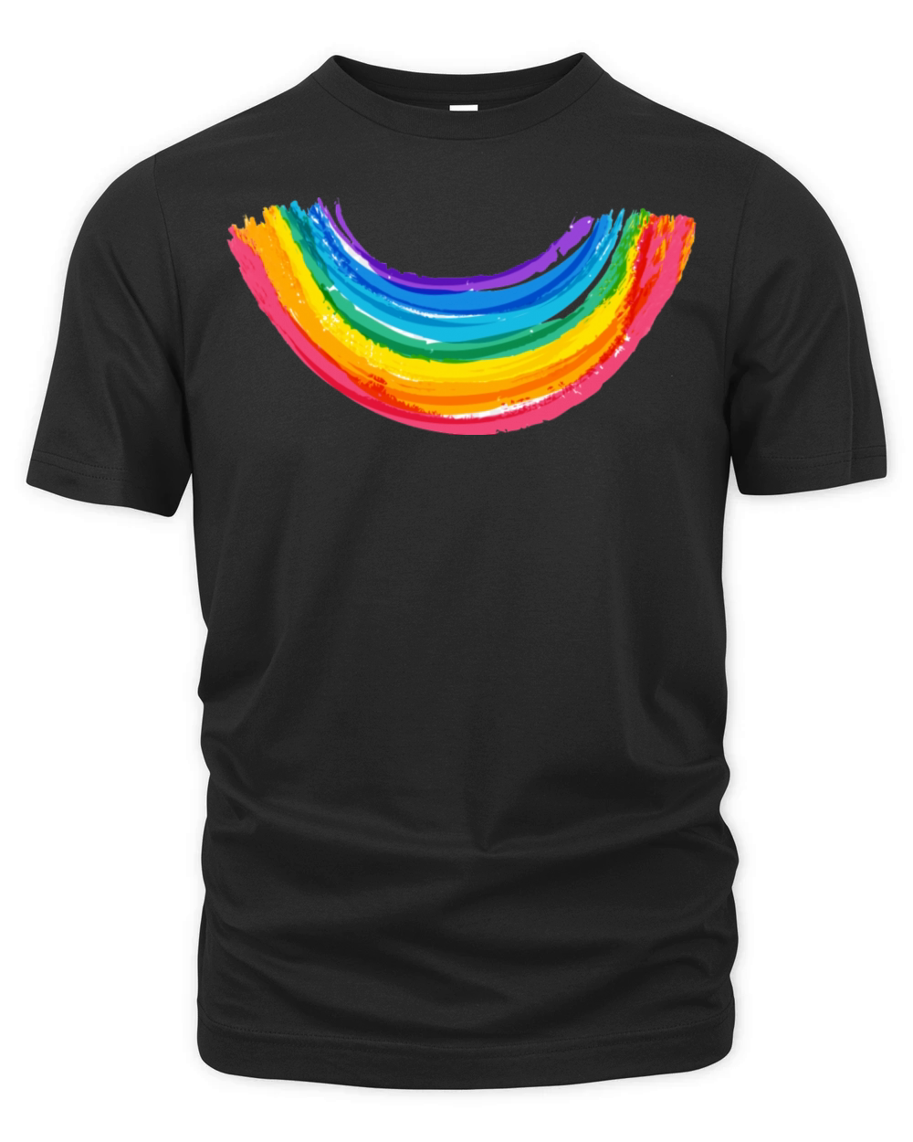 Rainbow Smile Rainbow Colors Organic Unisex T-shirt