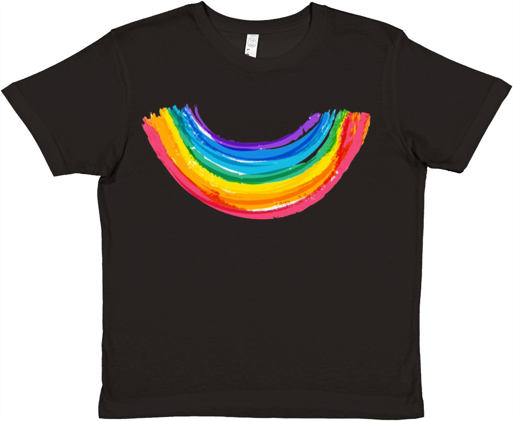 Rainbow Smile Rainbow Colors Premium Kids Crewneck T-shirt