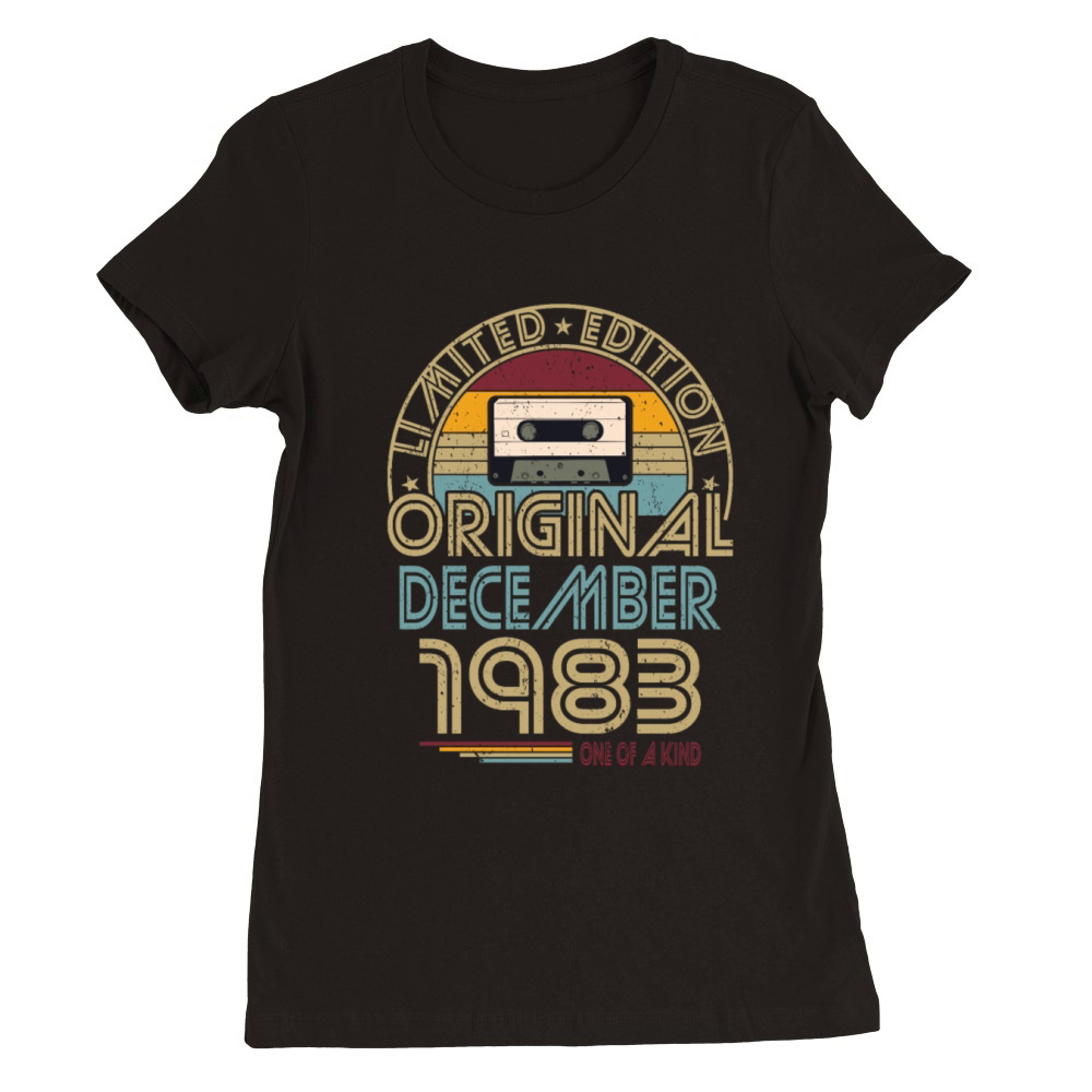 40th birthday december 1983 original 1983 Premium Womens Crewneck T-shirt
