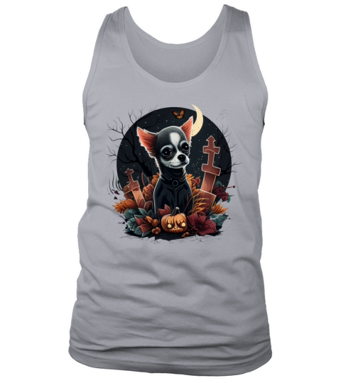 Chihuahua Halloween Costume - Scary Pumpkin Witch Tank Top Unisex