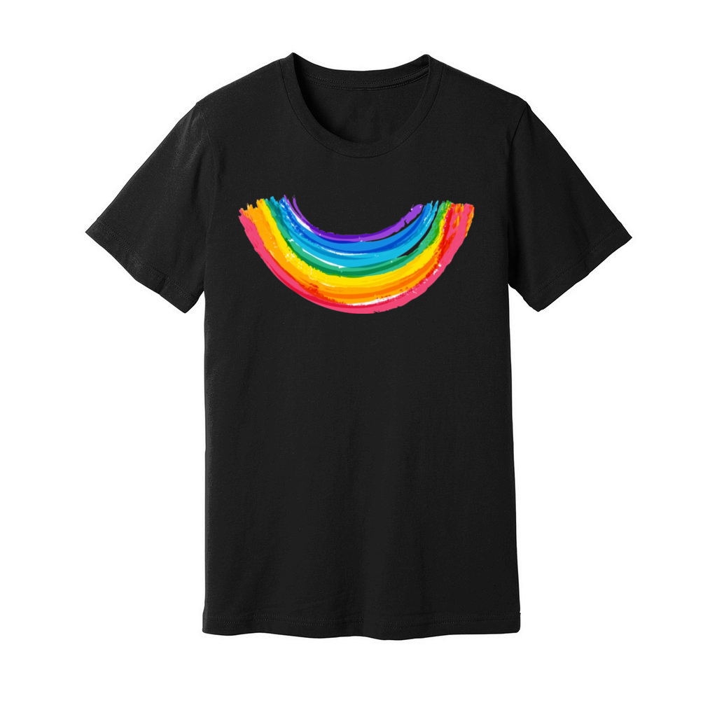 Rainbow Smile Rainbow Colors Unisex Jersey Tee
