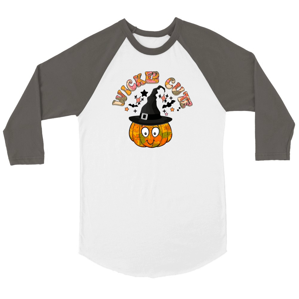 Wicked Cute Halloween Shirt Halloween Shirt Unisex ¾ sleeve Raglan T-shirt