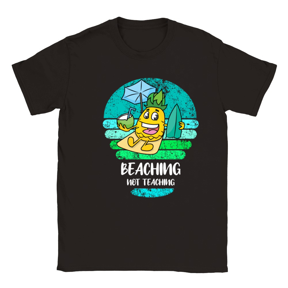 Beaching Not Teaching Teacher Vacation Beach Classic Kids Crewneck T-shirt