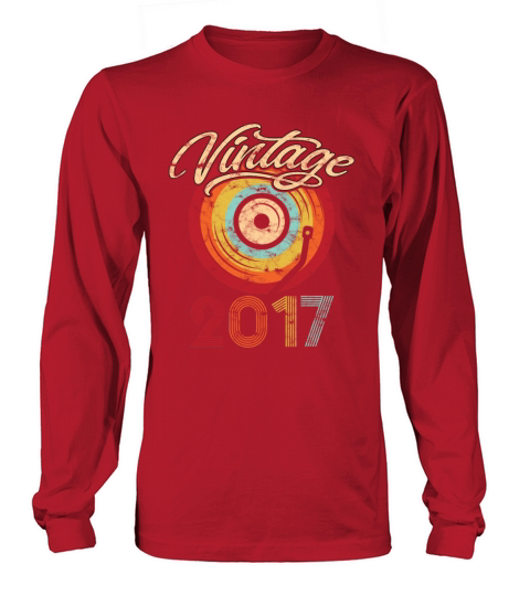 2017 Geburtstag Vinyl Vintage Long sleeved Unisex