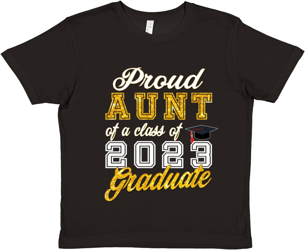 Graduation 2023 - Proud Aunt of a Class of 2023 Premium Kids Crewneck T-shirt