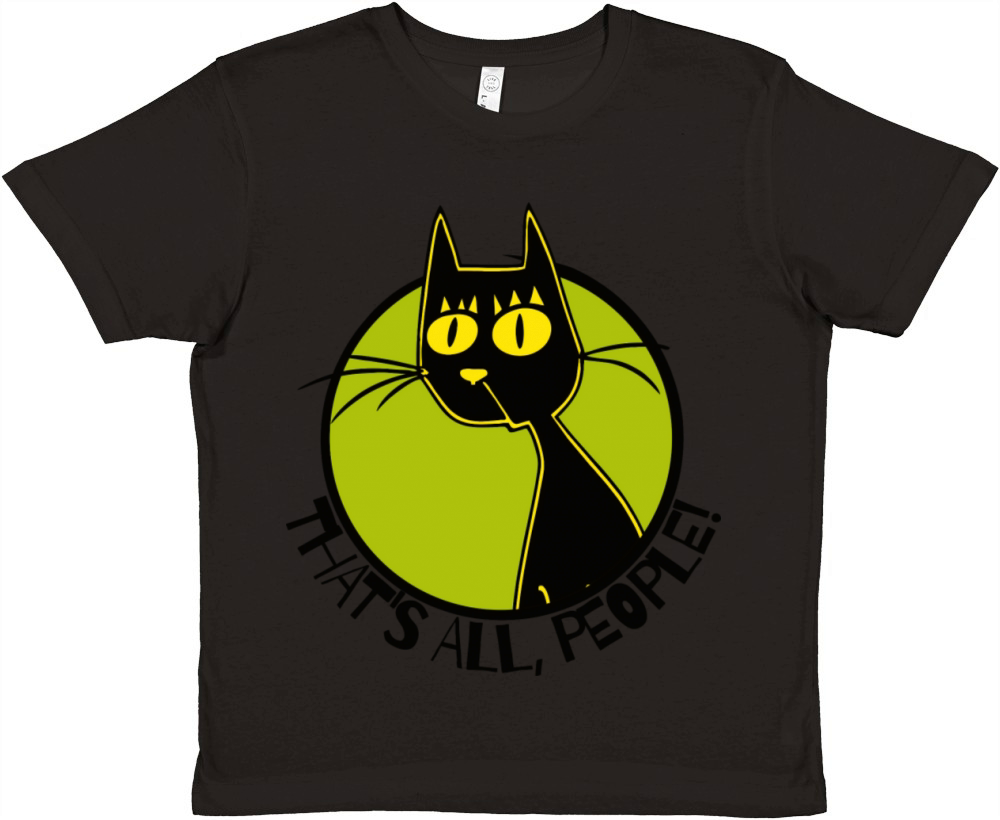 That s All People Vintage Cartoon Cat Premium Kids Crewneck T-shirt
