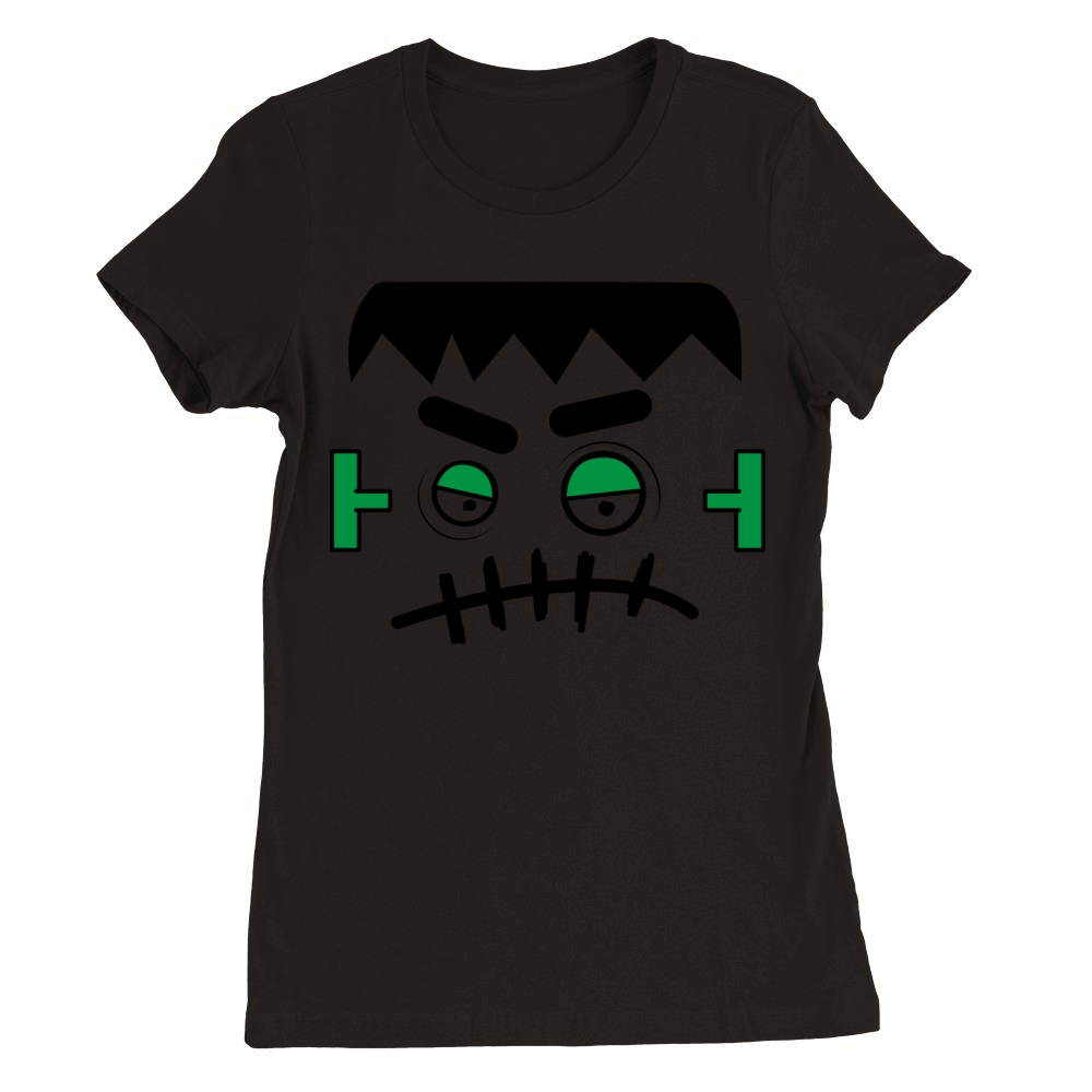 Halloween face 08 Premium Womens Crewneck T-shirt