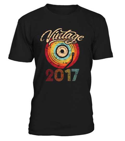 2017 Geburtstag Vinyl Vintage T-Shirt Unisex