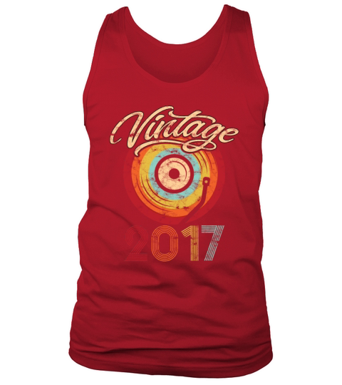 2017 Geburtstag Vinyl Vintage Tank Top Unisex