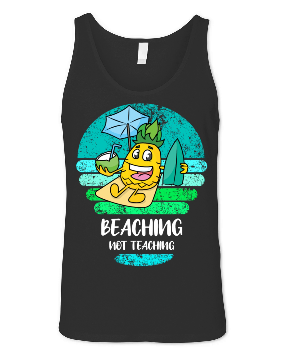 Beaching Not Teaching Teacher Vacation Beach Unisex Jersey Tank