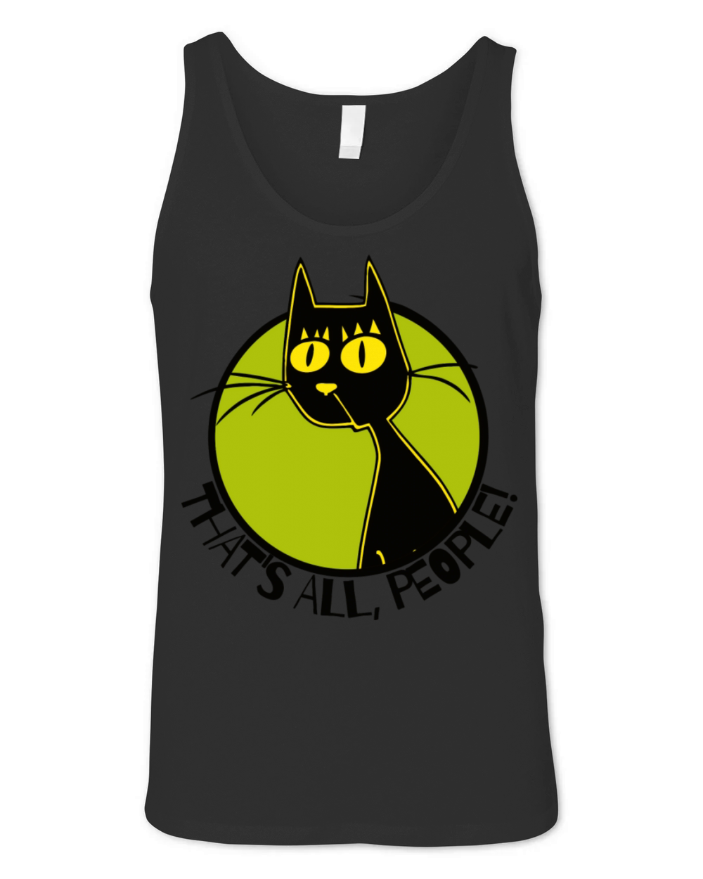 That s All People Vintage Cartoon Cat Unisex Jersey Tank