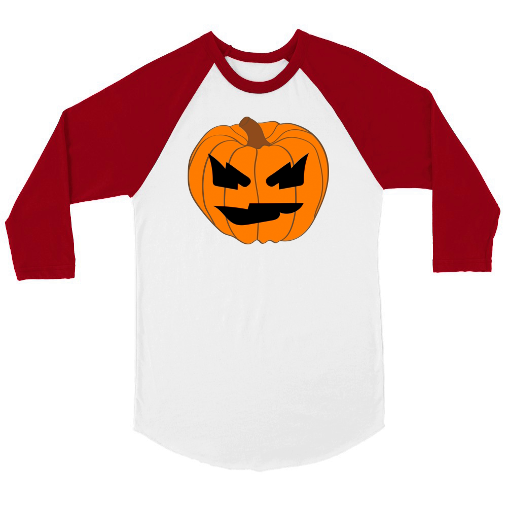 Halloween pumpkins (2) Unisex ¾ sleeve Raglan T-shirt