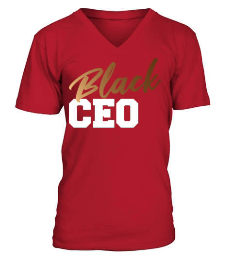 Proud Black CEO V-Neck T-shirt