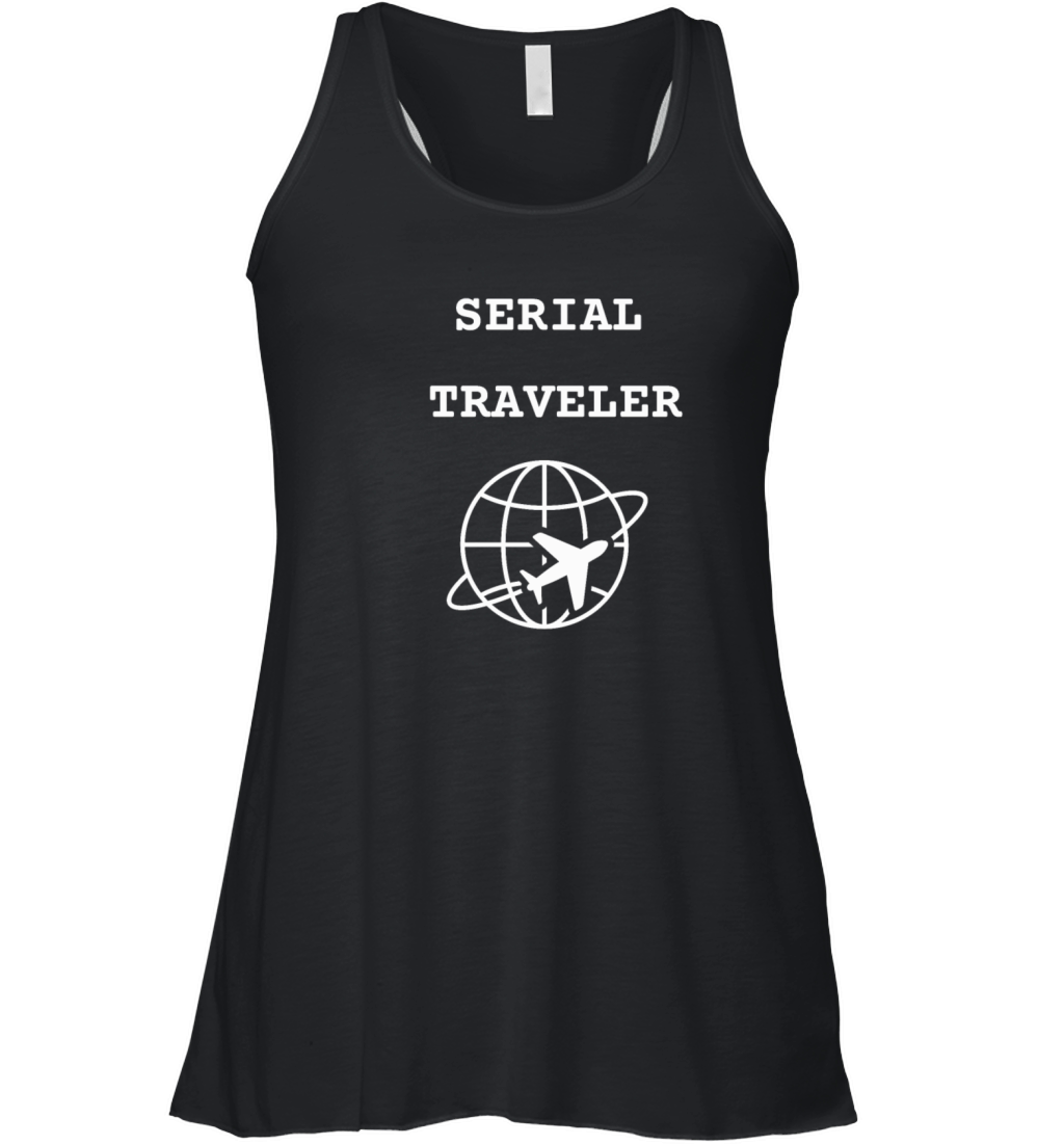 Serial traveler graphic t-shirt Women's Flowy Tank Top