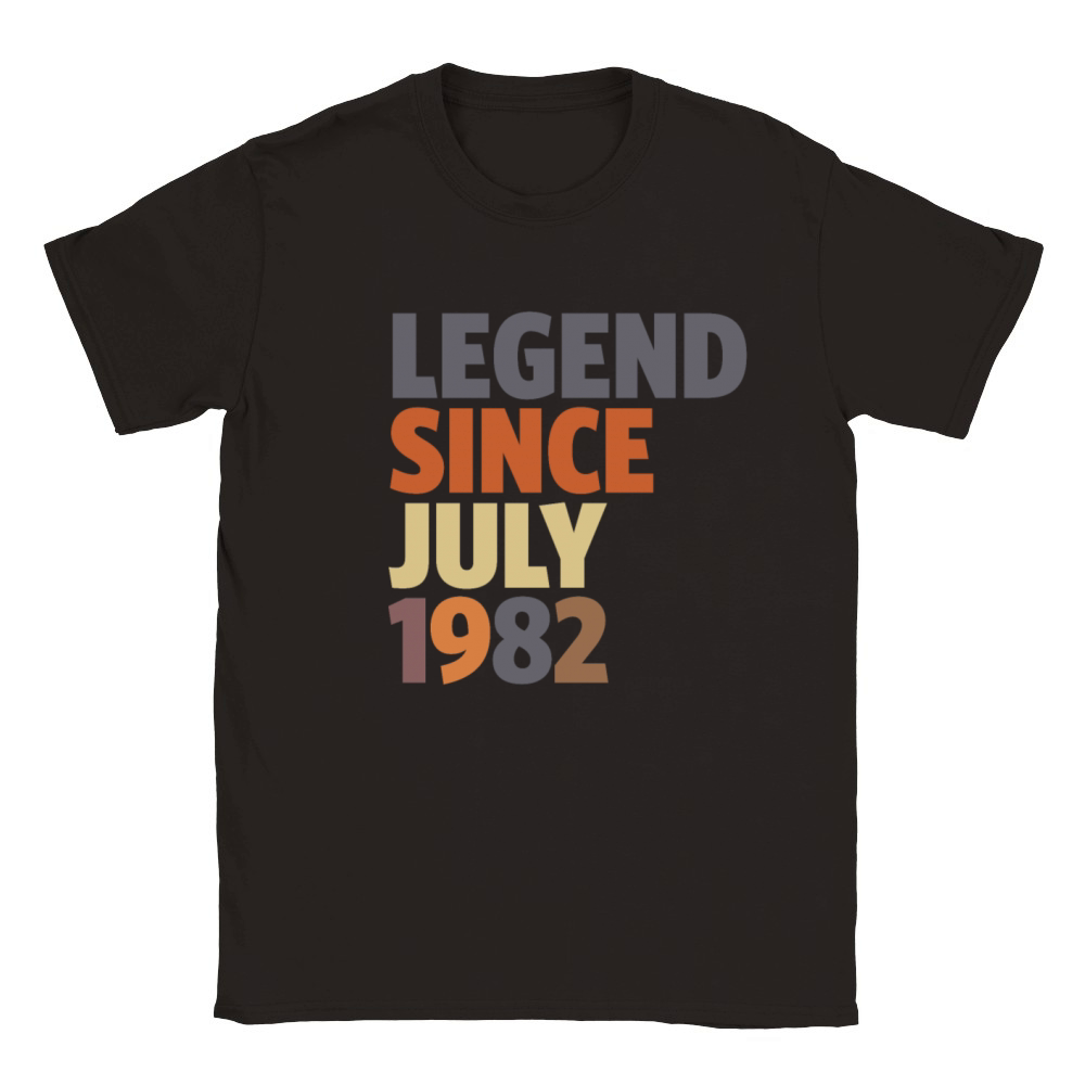 41 Years Old Legend 41st Birthday Since July 1982 Classic Kids Crewneck T-shirt