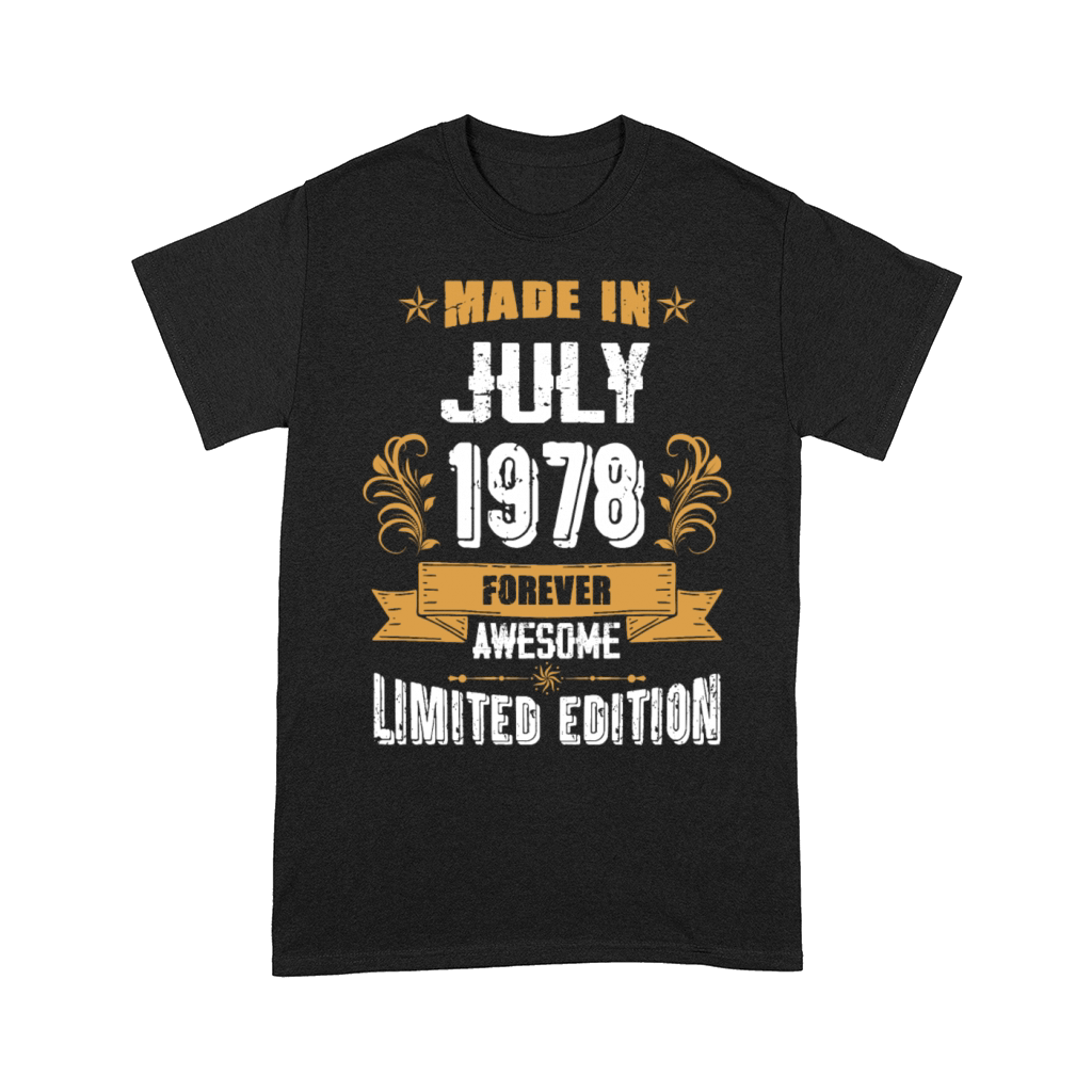 July 1978 Vintage Birthday Present Comfort T-shirt