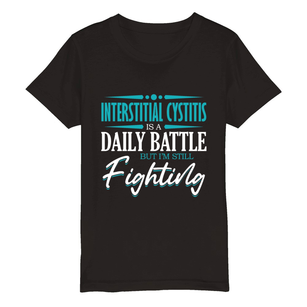 Interstitial Cystitis Is A Daily Battle Pelvic Organic Kids Crewneck T-shirt