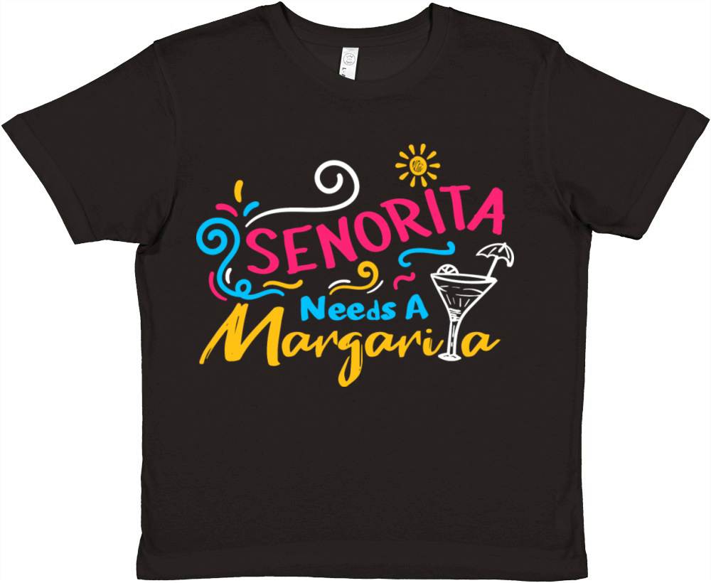 Senorita needs a Margarita Premium Kids Crewneck T-shirt