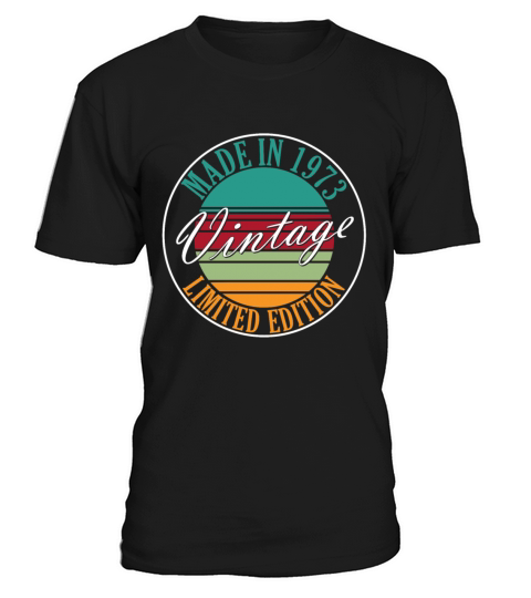 Made in 1973 vintage retro birthday T-Shirt Unisex