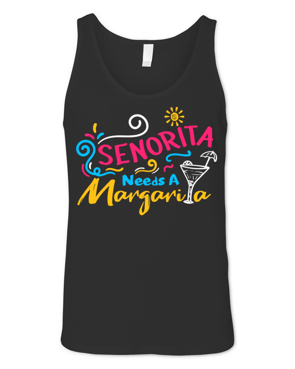 Senorita needs a Margarita Unisex Jersey Tank