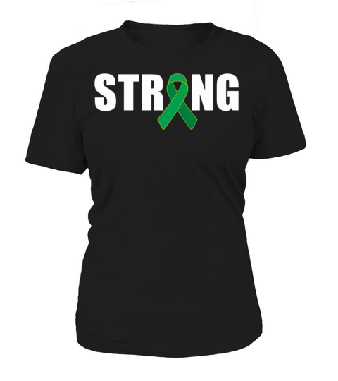 Strong Green Ribbon Tbi Brain Injury Awareness Women's T-Shirt