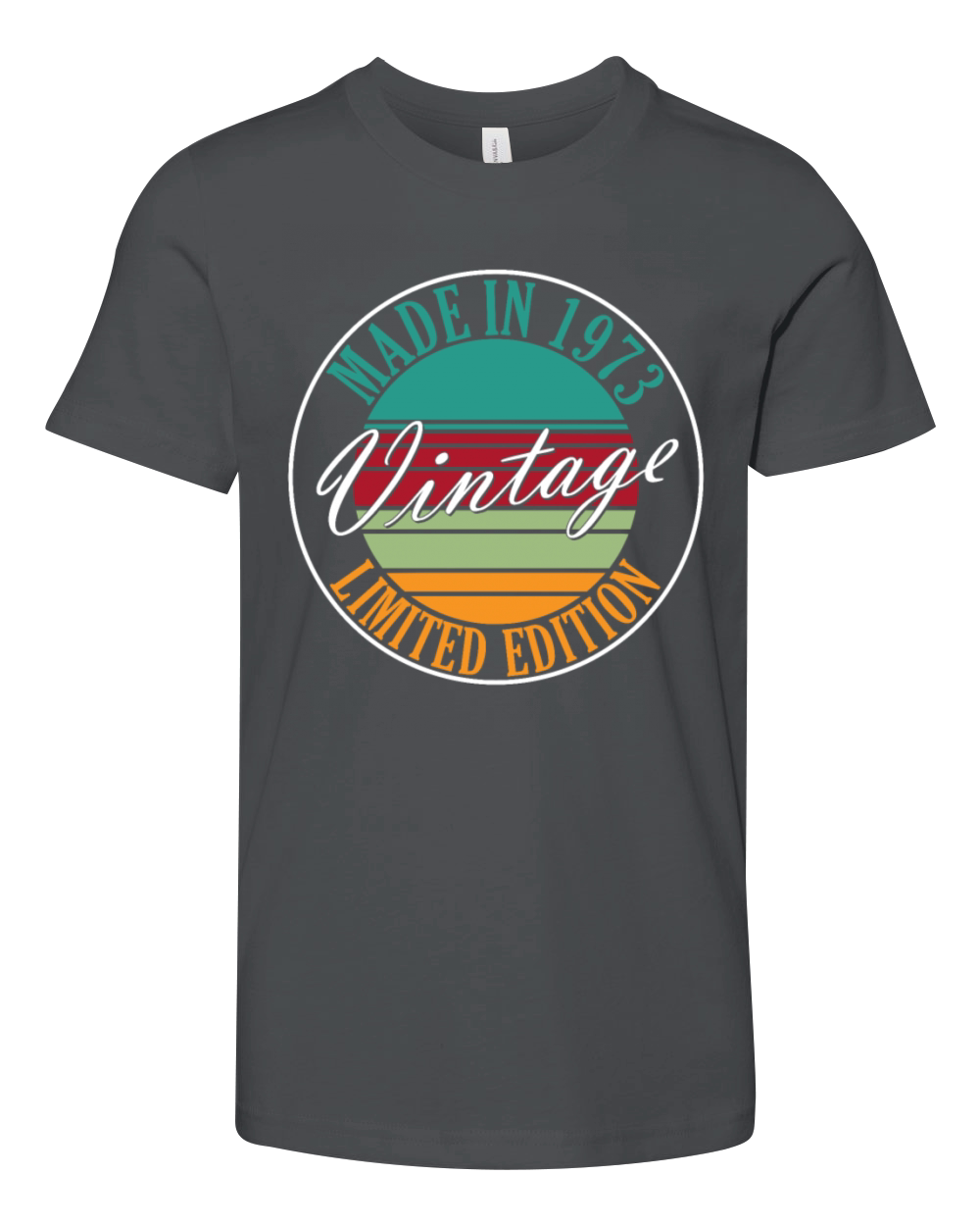 Made in 1973 vintage retro birthday Youth Unisex Jersey Tee