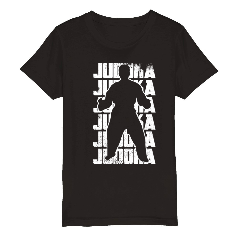 Judo Fighter Organic Kids Crewneck T-shirt
